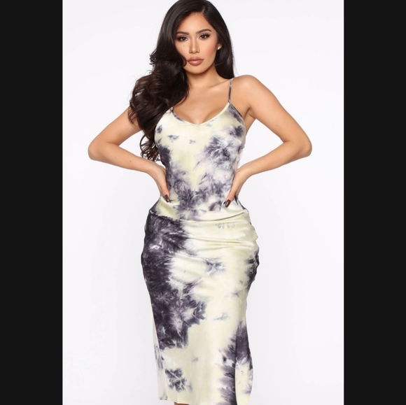 Fashion Nova Undying Love Satin Midi Slip Dress - Picture 2 of 2